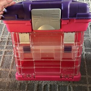 Options Craft Storage. All embellishments & glue gun included